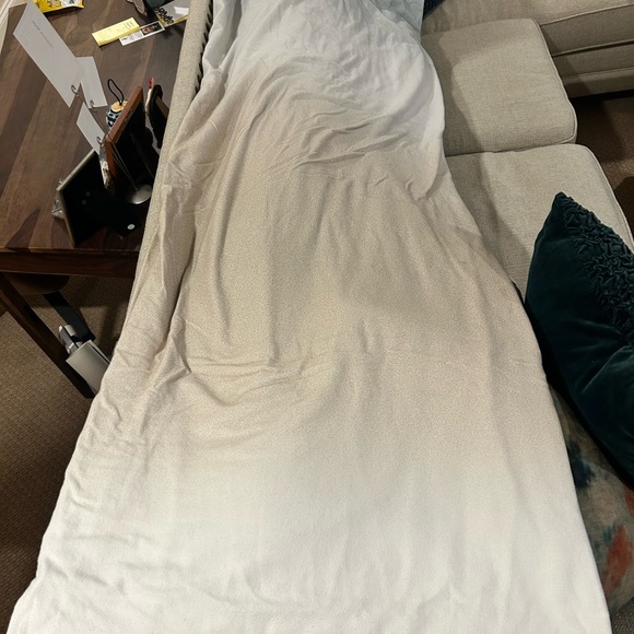 Boll & Branch King Size Ombre Oak/Shore Flannel Duvet and 2 King Size Shams SET - Picture 7 of 16